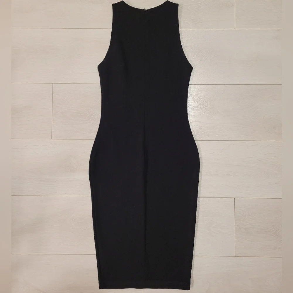 LBD Cefian Thick Black Bodycon Dress - Picture 2 of 5